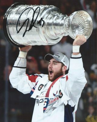 Tom Wilson Signed 8x10 Photo Stanley Cup Washington Capitals Autographed