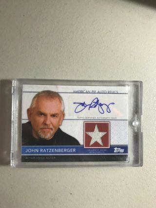 2011 Topps John Ratzenberger American Pie Auto Relics/blue Autograph/actor