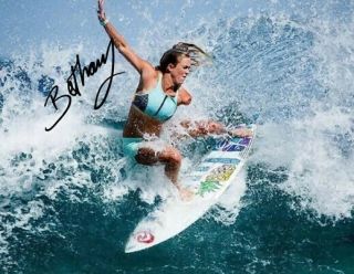 Bethany Hamilton Signed Poster Photo 8x10 Rp Autographed Surfer Surfing