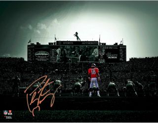 Peyton Manning Denver Broncos Signed Autographed 8x10 Photo (rp)