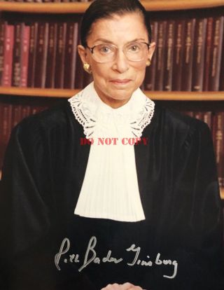 Ruth Bader Ginsburg Signed 8x10 Bill Clinton Supreme Court Justice Reprint