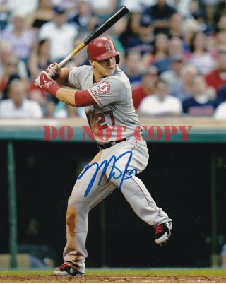 Mike Trout Signed Autographed 8x10 Photo Los Angeles Angels Reprint