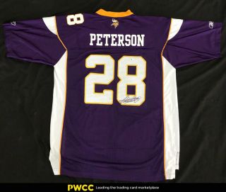 Adrian Peterson Signed Autographed Vikings Jersey Auto,  Gai Auth,  (pwcc)
