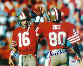 Joe Montana Jerry Rice 49ers Signed 8x10 Photo Autograph Reprint