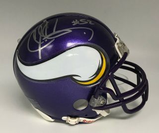 Chad Greenway Signed Vikings Mini Helmet Autographed Auto W/