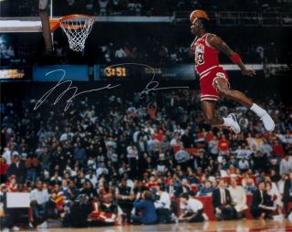 Reprint Michael Jordan Autographed Chicago Bulls 8x10 Photo Man Cave Decor Bar