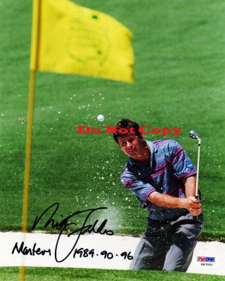 Nick Faldo Golf Masters Autographed 8x10 Photo Rp