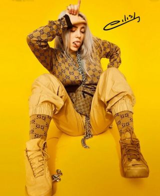 Billie Eilish Signed Poster Photo 8x10 Rp Hoodie Autographed