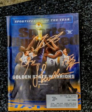 Warriors Multi Signed Autograph Sports Illustrated With