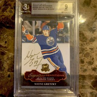 2013 - 14 Upper Deck - The Cup - Wayne Gretzky Gold Graded Autograph 10 Bgs 9 23/35
