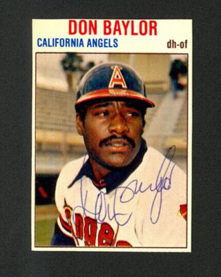 1979 Hostess Don Baylor 63 - California Angels - Signed Autograph Auto - Nm - Mt
