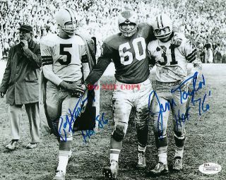 1960 Packers Jim Taylor Paul Hornung Signed 8x10 Autographed Photo Reprint