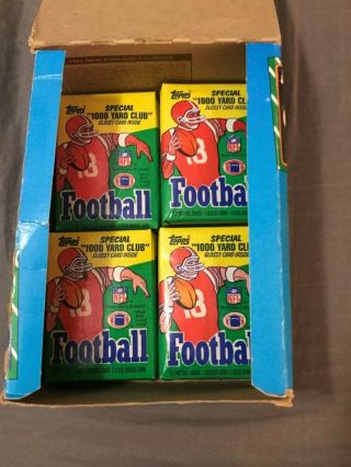 1986 Topps Football Wax Box with 13 Packs 2