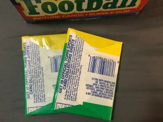 1986 Topps Football Wax Box with 13 Packs 3