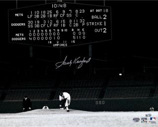 Sandy Koufax Los Angeles Dodgers Autographed 8x10 Photo (rp) No Hitter Scoreboard