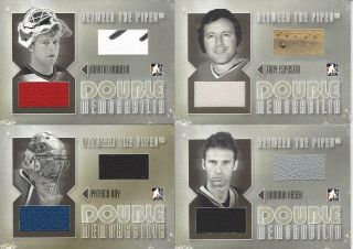 2006 - 07 In The Game Between The Pipes Martin Brodeur Double Memorabilia