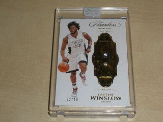 2016 - 17 Panini Flawless Gold Double Diamond 57 Justise Winslow 02/10