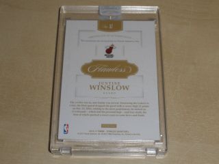 2016 - 17 Panini Flawless Gold Double Diamond 57 Justise Winslow 02/10 2