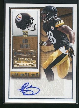 2015 Contenders Bud Dupree Rookie Ticket Auto/autograph Rc Steelers