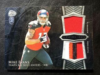 2014 Bowman Sterling Dual Jersey Patch Non Auto Mike Evans Rc Buccaneers