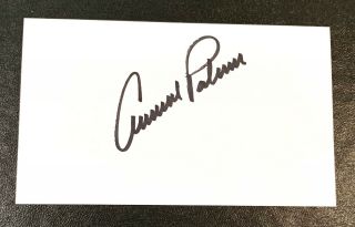 Arnold Palmer Pga Golf Legend Signed Autograph 3x5 Index Card U.  S.  Open Champ