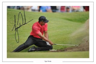 4x6 Signed Autograph Photo Reprint Of Tiger Woods 47
