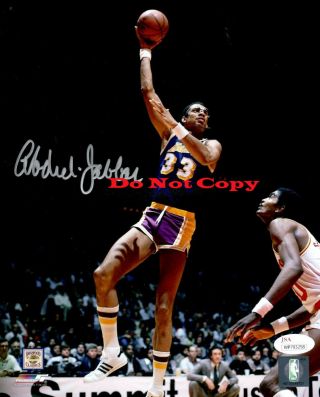 La Lakers Kareem Abdul - Jabbar Signed 8x10 Photo Reprint