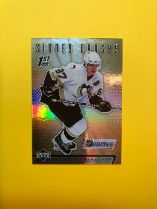 2005 - 06 Ud Nhl Draft 2005 1st Overall Pick Sidney Crosby Rookie - Pittsburgh Rc