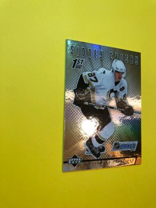 2005 - 06 UD NHL Draft 2005 1st Overall Pick Sidney Crosby Rookie - Pittsburgh RC 4