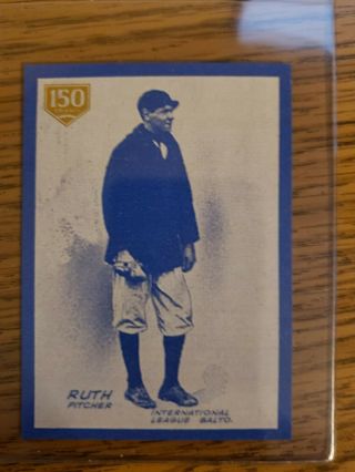 2019 Topps Series 1 - Babe Ruth - Iconic Card Reprints 150 Years Icr - 3 098/150
