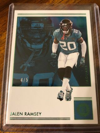 2018 Jalen Ramsey Encased Green 4/5.  Jacksonville Jaguars