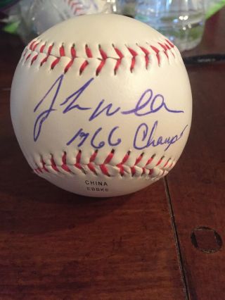 (1) Baltimore Orioles Star John Miller Hand Signed/autographed 1966 Champs