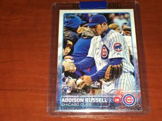 Addison Russell 2015 Topps Update - Signing Auto - Sp Chicago Cubs 220