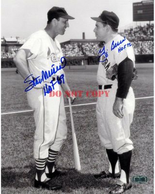 Yogi Berra & Stan Musial Signed 8x10 Autographed Photo Reprint