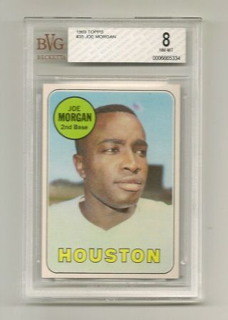 Joe Morgan " Houston " 1969 Topps Bvg 8