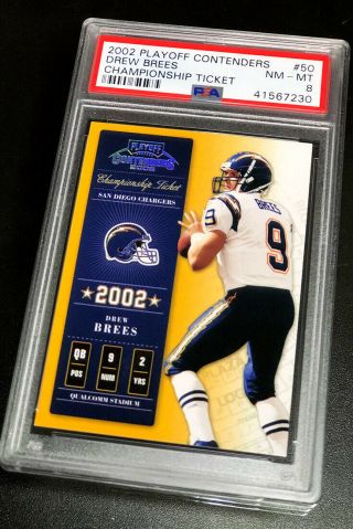 2002 Playoff Contenders Championship Ticket Drew Brees Ed/ 250 