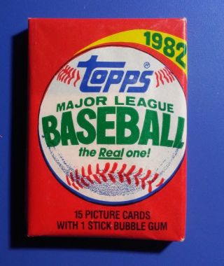 Topps 1982 Baseball Wax Pack Vintage Baseball Cards -