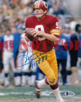 Sonny Jurgensen Signed 8x10 Autographed Photo Reprint Washington Redskins