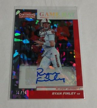 R12,  131 - Ryan Finley - 2019 Contenders Draft - Cracked Ice Rc Auto 15/23 Jsy