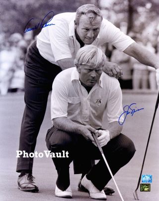 Jack Nicklaus Arnold Palmer Dual Signed 8x10 Photo Reprint Autographed Rp 2