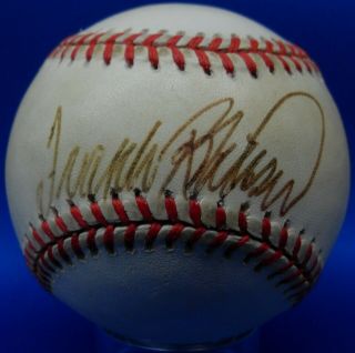 Jsa Frank Robinson Autographed Signed Auto Mlb Gene Budig Baseball Zdv 733