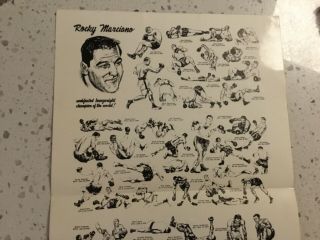 Rocky Marciano 8x10 fold out autograph failed PSA/Dna 5