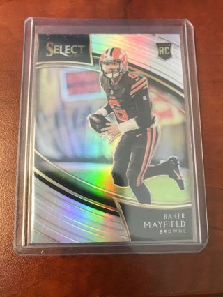 2018 Select Baker Mayfield Field Level Silver Prizm Rookie Card Cleveland Browns