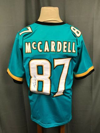 Keenan Mccardell 87 Signed Jacksonville Jaguars Jersey Sz Xl Beckett Bas