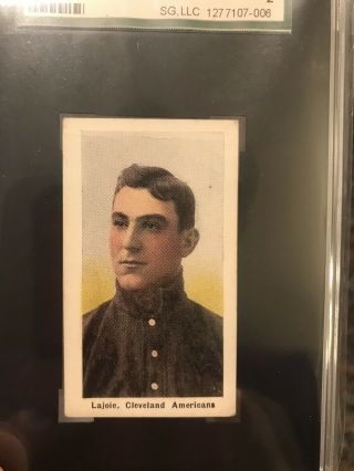 1910 - 11 M116 Sporting Life Nap Lajoie SGC 2 Good Much Better Eye Appeal 3