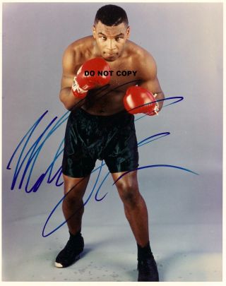 Mike Tyson 8x10 Authentic In Person Signed Autograph Reprint Photo Rp