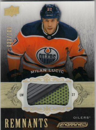 18 - 19 Ud Engrained Remnants Stick Milan Lucic 33/100