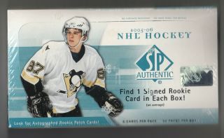 2005 - 06 Upper Deck Sp Authentic Hobby Box,  S.  Crosby Rookie Patch/auto