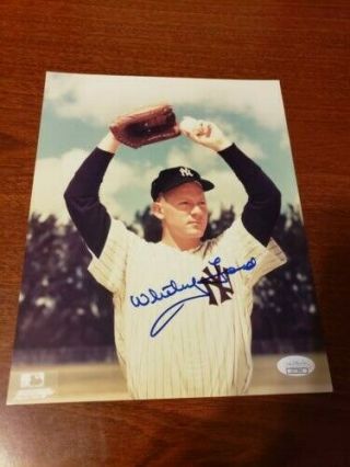 Whitey Ford York Yankees Hof Autographed Signed 8x10 Photo Jsa Dec