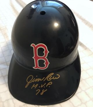 Jim Rice Autographed Hand Signed Boston Red Sox Batting Helmet Mvp 78